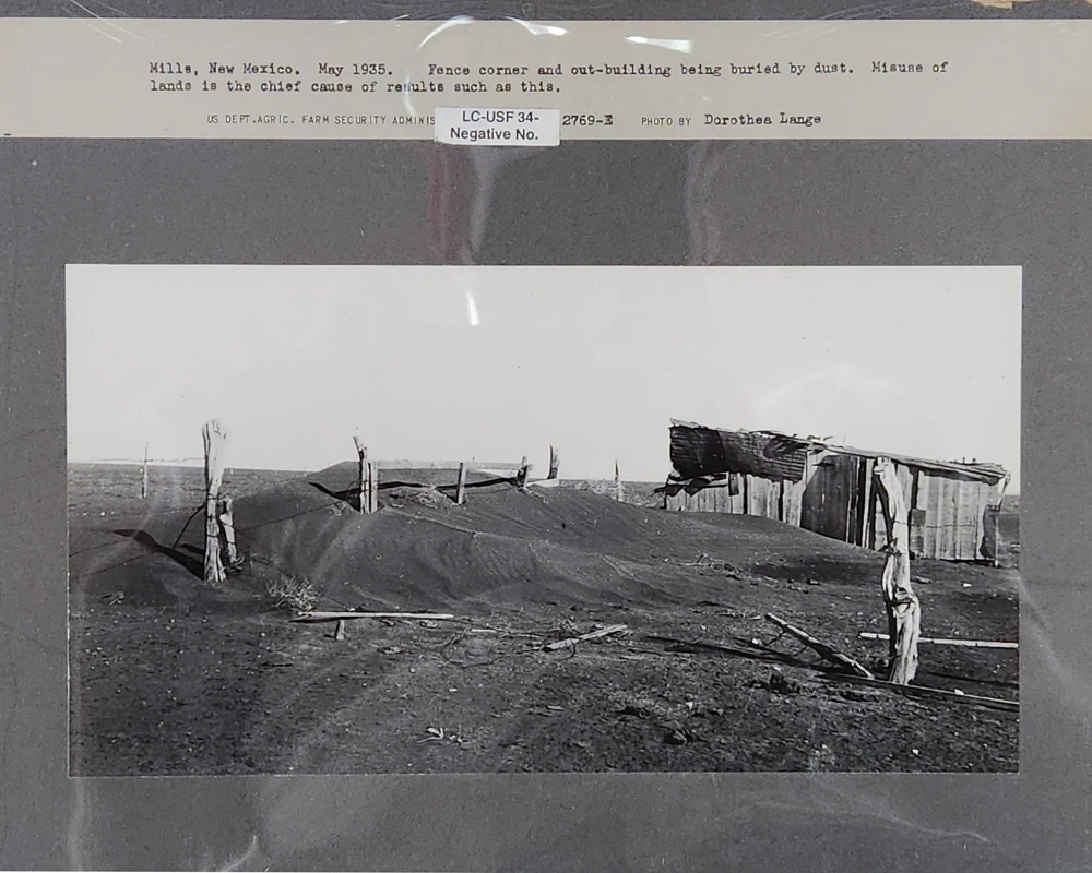 A Dorothea Lange photograph taken in Mills, NM