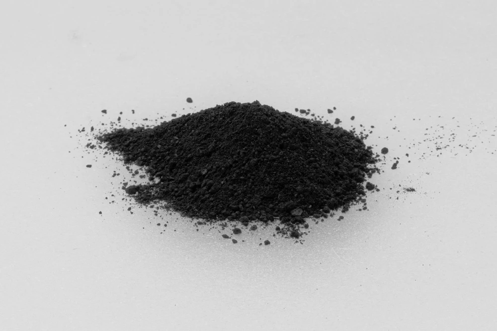 Milled charcoal pigment