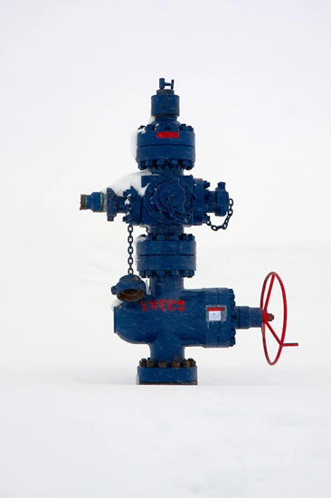 Wellhead in winter